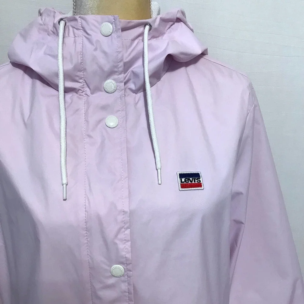 ❌SOLD❌ Levi’s NWT Light Lilac Windbreaker Jacket for Women XL - Picture 3 of 15
